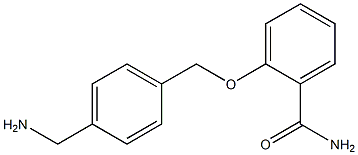 2-{[4-(aminomethyl)phenyl]methoxy}benzamide 구조식 이미지