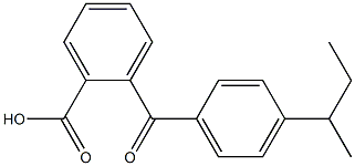 2-{[4-(butan-2-yl)phenyl]carbonyl}benzoic acid Structure