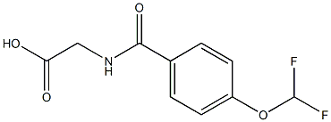 2-{[4-(difluoromethoxy)phenyl]formamido}acetic acid Structure