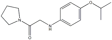 2-{[4-(propan-2-yloxy)phenyl]amino}-1-(pyrrolidin-1-yl)ethan-1-one 구조식 이미지