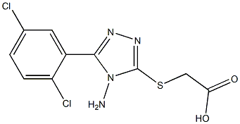 2-{[4-amino-5-(2,5-dichlorophenyl)-4H-1,2,4-triazol-3-yl]sulfanyl}acetic acid 구조식 이미지