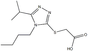 2-{[4-butyl-5-(propan-2-yl)-4H-1,2,4-triazol-3-yl]sulfanyl}acetic acid Structure