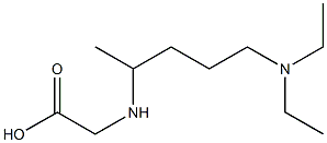 2-{[5-(diethylamino)pentan-2-yl]amino}acetic acid Structure