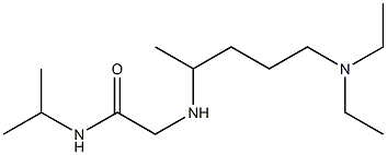 2-{[5-(diethylamino)pentan-2-yl]amino}-N-(propan-2-yl)acetamide Structure