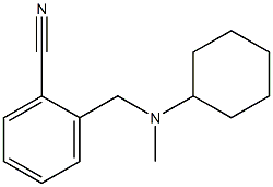 2-{[cyclohexyl(methyl)amino]methyl}benzonitrile 구조식 이미지