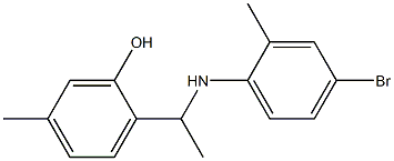 2-{1-[(4-bromo-2-methylphenyl)amino]ethyl}-5-methylphenol 구조식 이미지