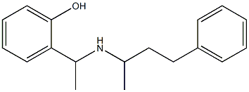 2-{1-[(4-phenylbutan-2-yl)amino]ethyl}phenol Structure