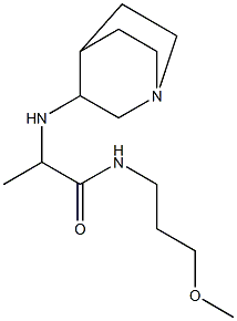 2-{1-azabicyclo[2.2.2]octan-3-ylamino}-N-(3-methoxypropyl)propanamide Structure