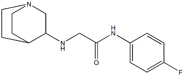 2-{1-azabicyclo[2.2.2]octan-3-ylamino}-N-(4-fluorophenyl)acetamide 구조식 이미지