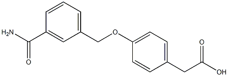 2-{4-[(3-carbamoylphenyl)methoxy]phenyl}acetic acid 구조식 이미지