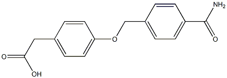 2-{4-[(4-carbamoylphenyl)methoxy]phenyl}acetic acid 구조식 이미지