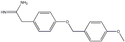2-{4-[(4-methoxybenzyl)oxy]phenyl}ethanimidamide 구조식 이미지