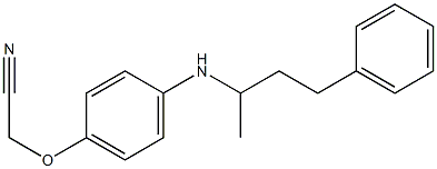 2-{4-[(4-phenylbutan-2-yl)amino]phenoxy}acetonitrile 구조식 이미지