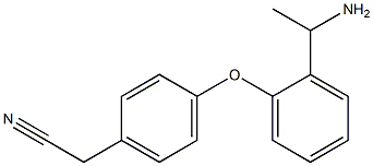 2-{4-[2-(1-aminoethyl)phenoxy]phenyl}acetonitrile 구조식 이미지