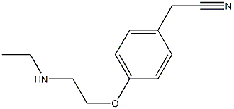 2-{4-[2-(ethylamino)ethoxy]phenyl}acetonitrile Structure