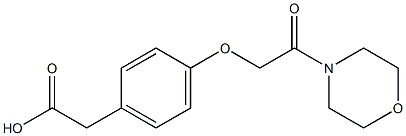 2-{4-[2-(morpholin-4-yl)-2-oxoethoxy]phenyl}acetic acid Structure