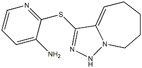 2-{5H,6H,7H,8H,9H-[1,2,4]triazolo[3,4-a]azepin-3-ylsulfanyl}pyridin-3-amine 구조식 이미지