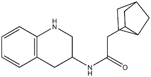 2-{bicyclo[2.2.1]heptan-2-yl}-N-(1,2,3,4-tetrahydroquinolin-3-yl)acetamide Structure