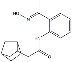 2-{bicyclo[2.2.1]heptan-2-yl}-N-{2-[1-(hydroxyimino)ethyl]phenyl}acetamide Structure