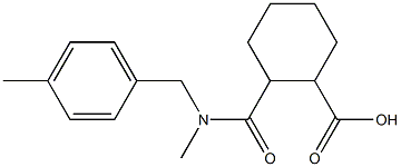 2-{methyl[(4-methylphenyl)methyl]carbamoyl}cyclohexane-1-carboxylic acid Structure