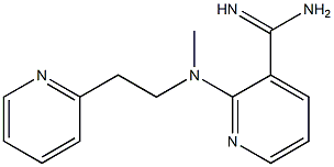 2-{methyl[2-(pyridin-2-yl)ethyl]amino}pyridine-3-carboximidamide Structure