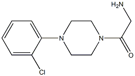 2-amino-1-[4-(2-chlorophenyl)piperazin-1-yl]ethan-1-one 구조식 이미지