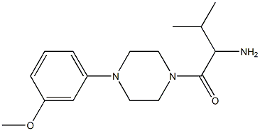 2-amino-1-[4-(3-methoxyphenyl)piperazin-1-yl]-3-methylbutan-1-one 구조식 이미지