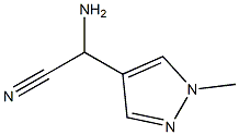 2-amino-2-(1-methyl-1H-pyrazol-4-yl)acetonitrile Structure