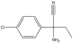 2-amino-2-(4-chlorophenyl)butanenitrile Structure