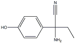 2-amino-2-(4-hydroxyphenyl)butanenitrile 구조식 이미지