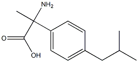 2-amino-2-(4-isobutylphenyl)propanoic acid 구조식 이미지
