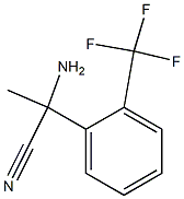 2-amino-2-[2-(trifluoromethyl)phenyl]propanenitrile Structure