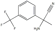 2-amino-2-[3-(trifluoromethyl)phenyl]propanenitrile 구조식 이미지