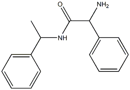 2-amino-2-phenyl-N-(1-phenylethyl)acetamide 구조식 이미지