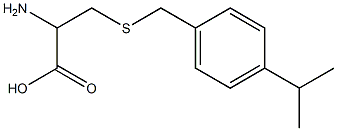 2-amino-3-({[4-(propan-2-yl)phenyl]methyl}sulfanyl)propanoic acid 구조식 이미지