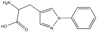 2-amino-3-(1-phenyl-1H-pyrazol-4-yl)propanoic acid Structure