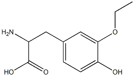 2-amino-3-(3-ethoxy-4-hydroxyphenyl)propanoic acid Structure