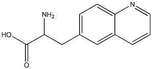 2-amino-3-(quinolin-6-yl)propanoic acid 구조식 이미지