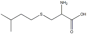 2-amino-3-[(3-methylbutyl)thio]propanoic acid Structure