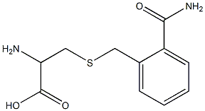 2-amino-3-{[2-(aminocarbonyl)benzyl]thio}propanoic acid Structure