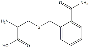 2-amino-3-{[2-(aminocarbonyl)benzyl]thio}propanoic acid 구조식 이미지