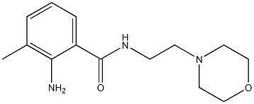 2-amino-3-methyl-N-(2-morpholin-4-ylethyl)benzamide Structure