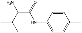 2-amino-3-methyl-N-(4-methylphenyl)butanamide 구조식 이미지