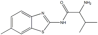 2-amino-3-methyl-N-(6-methyl-1,3-benzothiazol-2-yl)butanamide 구조식 이미지