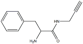 2-amino-3-phenyl-N-prop-2-ynylpropanamide 구조식 이미지