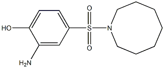 2-amino-4-(azocane-1-sulfonyl)phenol Structure