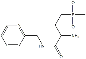 2-amino-4-(methylsulfonyl)-N-(pyridin-2-ylmethyl)butanamide 구조식 이미지