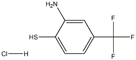 2-amino-4-(trifluoromethyl)benzene-1-thiol hydrochloride Structure