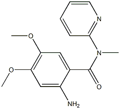 2-amino-4,5-dimethoxy-N-methyl-N-(pyridin-2-yl)benzamide 구조식 이미지