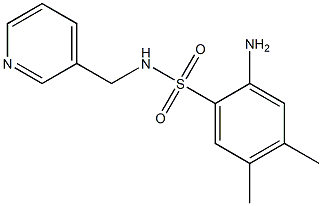 2-amino-4,5-dimethyl-N-(pyridin-3-ylmethyl)benzene-1-sulfonamide Structure